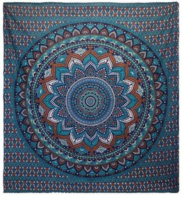Tapiséria na stenu Mandala modrá 230x200cm