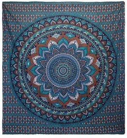 Tapiséria na stenu Mandala modrá 230x200cm