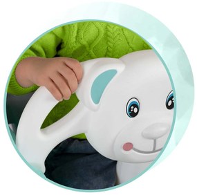 Hojdačka s vedierkom Medveď 3v1 Ricokids tyrkysová