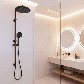 Erga Fanki, 3-funkčná ručná sprchová hlavica, čierna matná, ERG-YKA-BP.FANKI-BLK