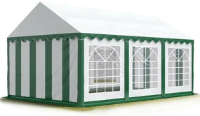 Párty stan Economy 3 x 6 m | zeleno-biela