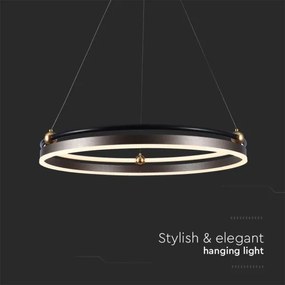 LED Luster na lanku LED/30W/230V 3000K pr. 62 cm hnedá