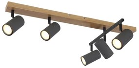 Globo 57911-5G - Bodové svietidlo ROBBY 5xGU10/35W/230V hnedá/čierna