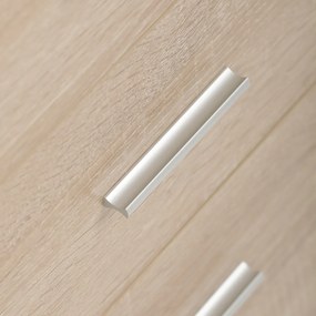 Kancelársky stôl 3218 SON, biely a dub Sonoma