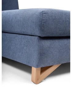 Rozkladacia rohová čalúnená sedacia súprava AVESTA do tvaru L, pravé prevedenie, s úložným priestorom, modrá