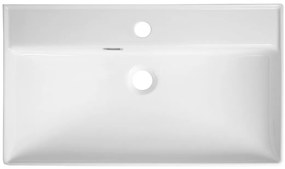 Aqualine Aqualine, PARLA keramické umývadlo 65x38cm, biela, 9965