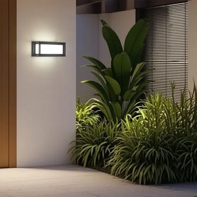 Brilagi - Vonkajšie nástenné LED svietidlo s pohybovým senzorom PARKER LED/12W/230V antracit IP44