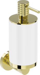 Mexen Triv, nástenný dávkovač mydla, biela/zlatá, 250ml, 70A33058-50W