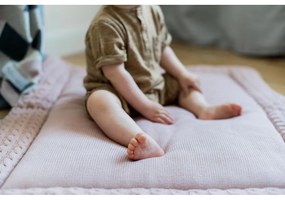 Ružová bavlnená hracia podložka Kindsgut Mat, 70 x 90 cm