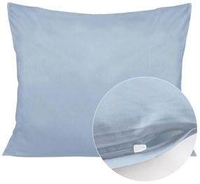 SATÉNOVÁ OBLIEČKA NA VANKÚŠ 50X80 CM SVETLOMODRÁ