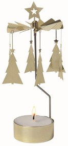 Pluto Design Rotujúci svietnik Gold Trees
