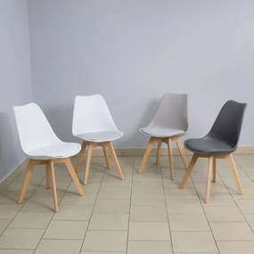 Dekorstudio Dizajnová stolička ENZO 007 bielo červená