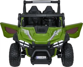 Ramiz Elektrická bugina Gravity pre deti zelená + pohon 4x4 + diaľkové ovládanie