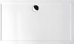 Polysan, KARIA sprchová vanička z liateho mramoru, obdĺžnik 120x90x4cm, biela, 49511
