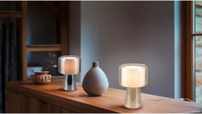Sivá stolová lampa (výška 29 cm) Rocka – Trio