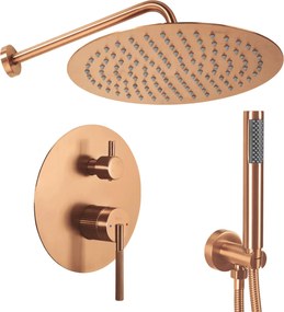 Rea Argon, podomietková sprchová súprava + BOX, medená matná, REA-P4330