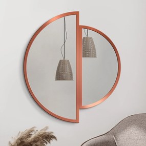 Zrkadlo Naseo Copper Rozmer zrkadla: 100 x 110 cm