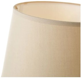 Béžová keramická stolová lampa s textilným tienidlom (výška 26,5 cm) – Casa Selección