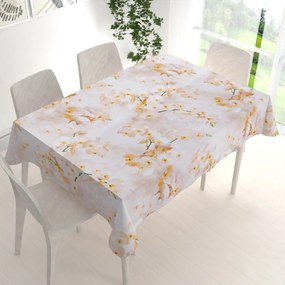 Biante Teflónový obdĺžnikový obrus TF-045 Orchidey na béžovom 50x100 cm