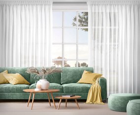 ZÁCLONA NA PÁSKE LUCY 200X270 CM BIELA