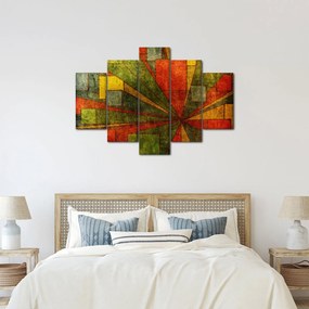 Obraz geometrické abstrakcie (150x105 cm)