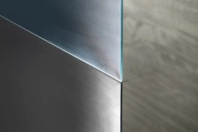 Aqualine WALK-IN zástena jednodielna na inštaláciu na stenu, 800x1900 mm, sklo Brick WI080