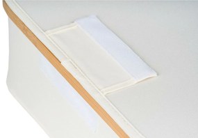 Úložný box G21 40 x 30 x 15 cm, bambusový s vekom, béžový