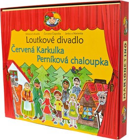 MARIONETINO Bábkové divadlo – Červená Čiapočka a Janko a Marienka (kompletný set, 9 bábok)