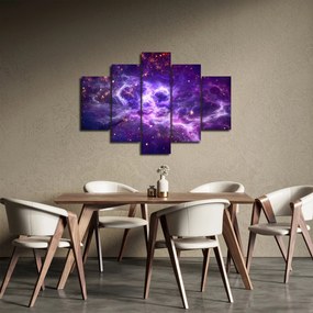 Obraz - Fialový vesmír (150x105 cm)