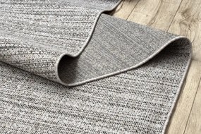 Behúň SIZAL FLOORLUX vzor 20389 strieborný / čierny