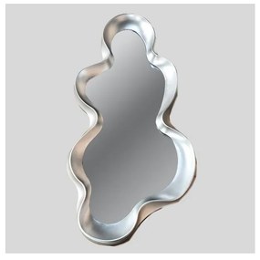 Nástenné zrkadlo 100x50 cm strieborná