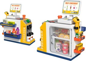 LEAN Toys Supermarket set Pokladňa Skener Svetlá a zvuky