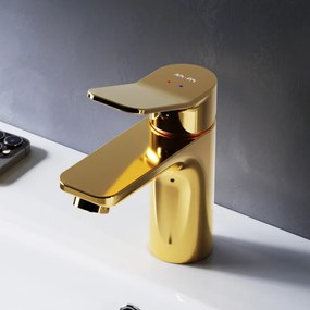 Umývadlová batéria AM.PM X-Joy FXA02199 jednopáková, zlatá