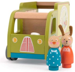 Drevené autíčko La Grande Famille Food Truck – Moulin Roty