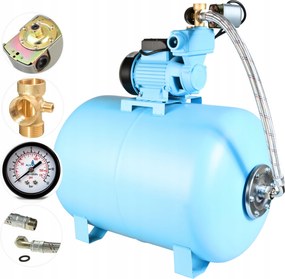 Hydrofor Na Vodu Hydroforová Pumpa 750 W 50 L/min Nádrž 100 L Kompletná Sada