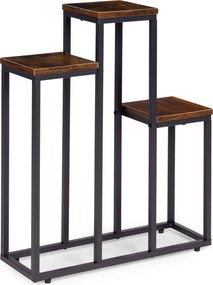 Stojan na květiny EVELIN 67x52 cm hnědý/černý