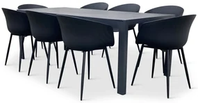Záhradný jedálenský set Viking XL 190cm + 8x stolička Rikke