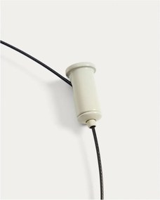 Svetlosivé LED stmievateľné závesné svetlo s kovovým tienidlom Porte – Kave Home