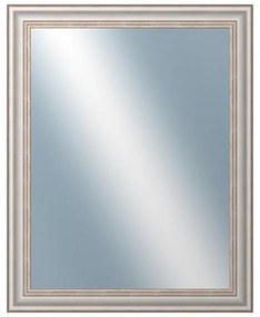 DANTIK - Zrkadlo v rámu, rozmer s rámom 40x50 cm z lišty TOULON biela veľká (2665)