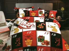 Originálne posteľné obliečky na vianoce 3 časti: 1ks 160 cmx200 + 2ks 70 cmx80