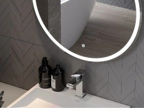 Mexen Gobi osvetlené kúpeľňové zrkadlo okrúhle, 60 cm, LED 6000K, proti zahmlievaniu - 9801-060-060-611-00