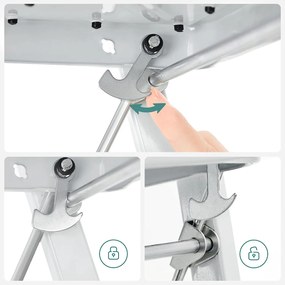 3-stupňový rebrík SONGMICS GSL03WT