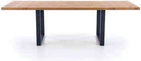 Jídelní rozkládací stůl Press 160/250 cm dub artisan/černý
