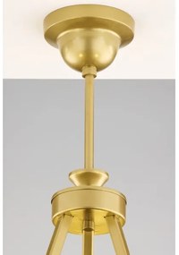 Jupiter 2113 - Luster na tyči KASZMIR 3xE27/15W/230V modrá/zlatá