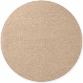 ELLE Decoration, Kusový koberec Puristic Knots 106320 Beige kruh z kolekcie Elle, 160x160 (priemer) kruh, béžová, obývacia izba