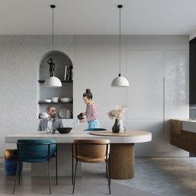 Závesné svietidlo Pablito, 1x betónové tienidlo