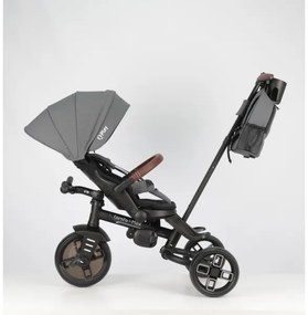 QPlay - Detská trojkolka 7 v 1 COMFO MAX sivá