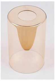 Čierne závesné svietidlo so skleneným tienidlom 10x34 cm Bistro - Candellux Lighting