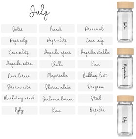 Orion Sada 16ks koreničiek HERMES 100ml + 4ks organizér na koreničky VASKY - NEREZ (nízky) + sada 24ks štítkov