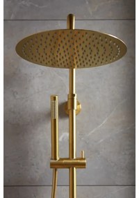 KFA Armatura 5736-920-31 - Sprchová sada s termostatickou batériou MOZA zlatá